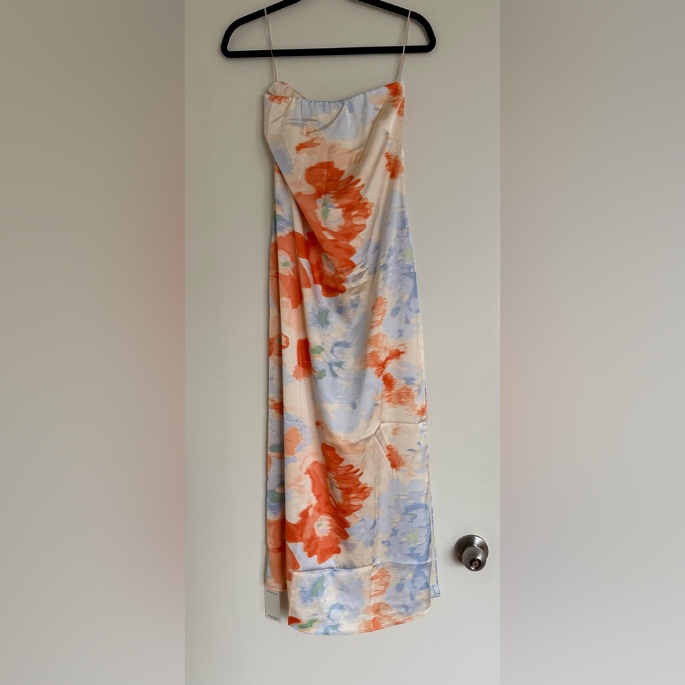 NWT Abercrombie & Fitch Julia Strapless Slip Maxi Dress - Picture 6 of 7